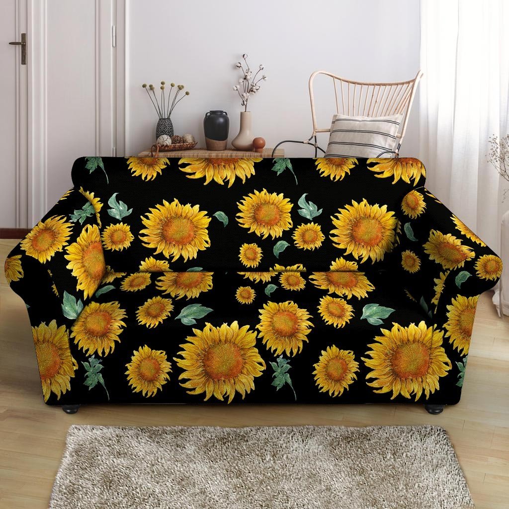 Sunflower Loveseat Cover-grizzshop