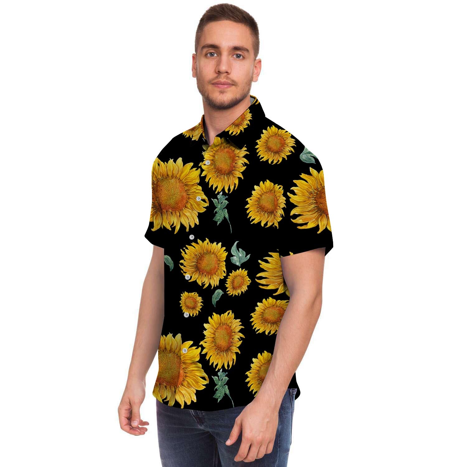 Sunflower Men's Short Sleeve Shirt-grizzshop