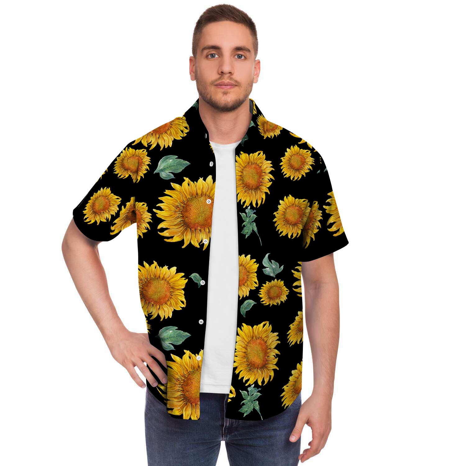 Sunflower Men's Short Sleeve Shirt-grizzshop