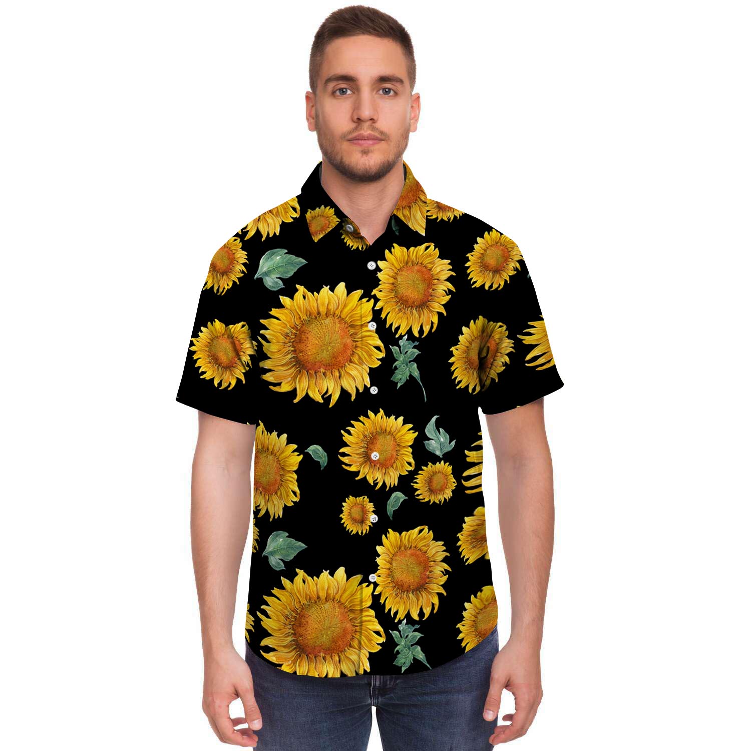 Sunflower Men's Short Sleeve Shirt-grizzshop