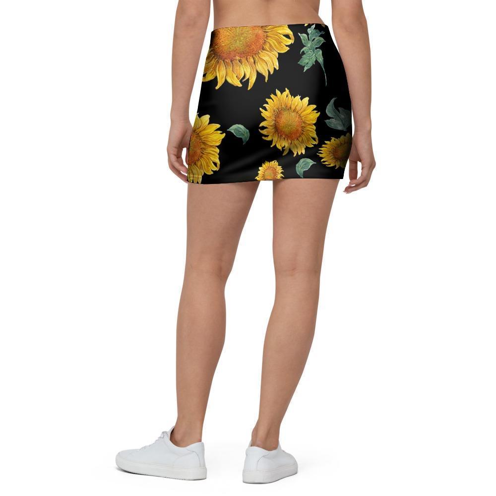Sunflower Mini Skirt-grizzshop