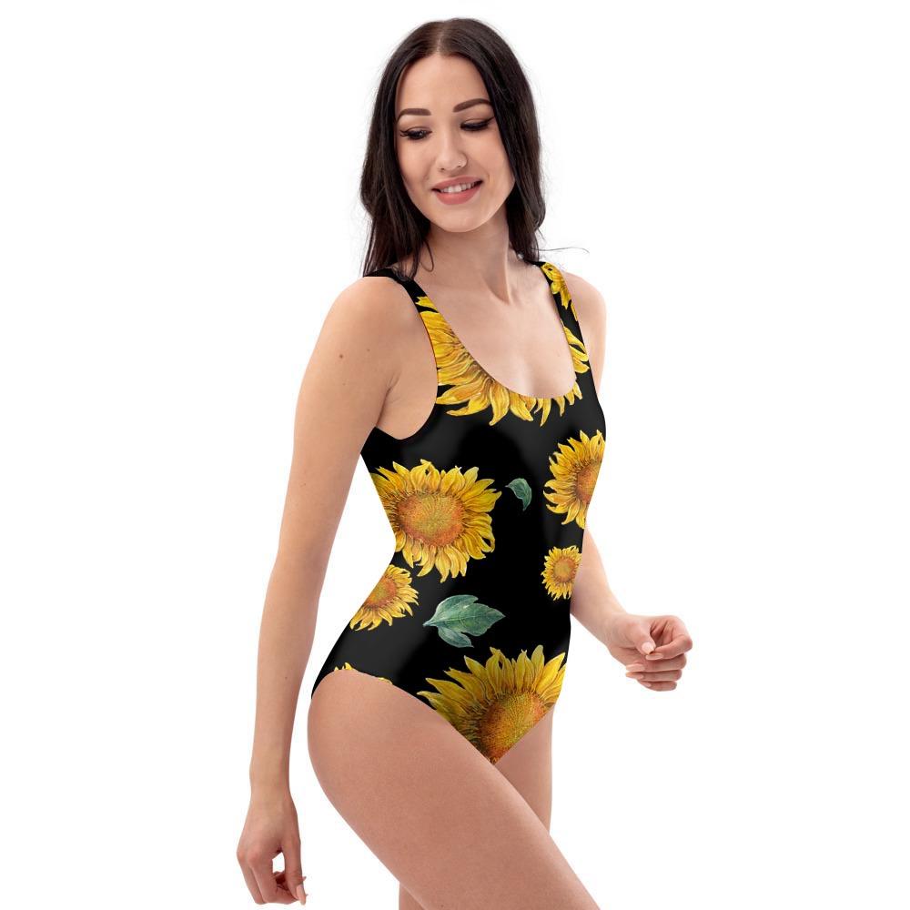 Sunflower One Piece Swimsuite-grizzshop