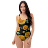 Sunflower One Piece Swimsuite-grizzshop