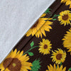 Sunflower Pattern Print Blanket-grizzshop