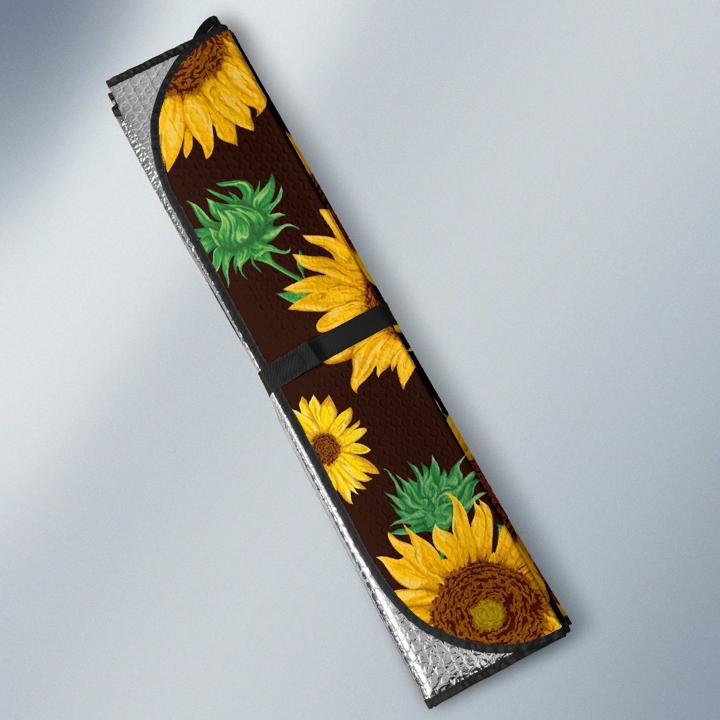 Sunflower Pattern Print Car Sun Shade-grizzshop