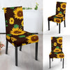 Sunflower Pattern Print Chair Cover-grizzshop