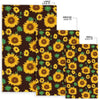 Sunflower Pattern Print Floor Mat-grizzshop