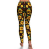 Sunflower Pattern Print Pattern Women Leggings-grizzshop