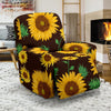 Sunflower Pattern Print Recliner Cover-grizzshop