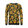 Sunflower Pattern Print Women Crewneck Sweatshirt-grizzshop