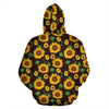 Sunflower Pattern Print Women Men Pullover Hoodie-grizzshop