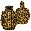 Sunflower Pattern Print Women Men Pullover Hoodie-grizzshop