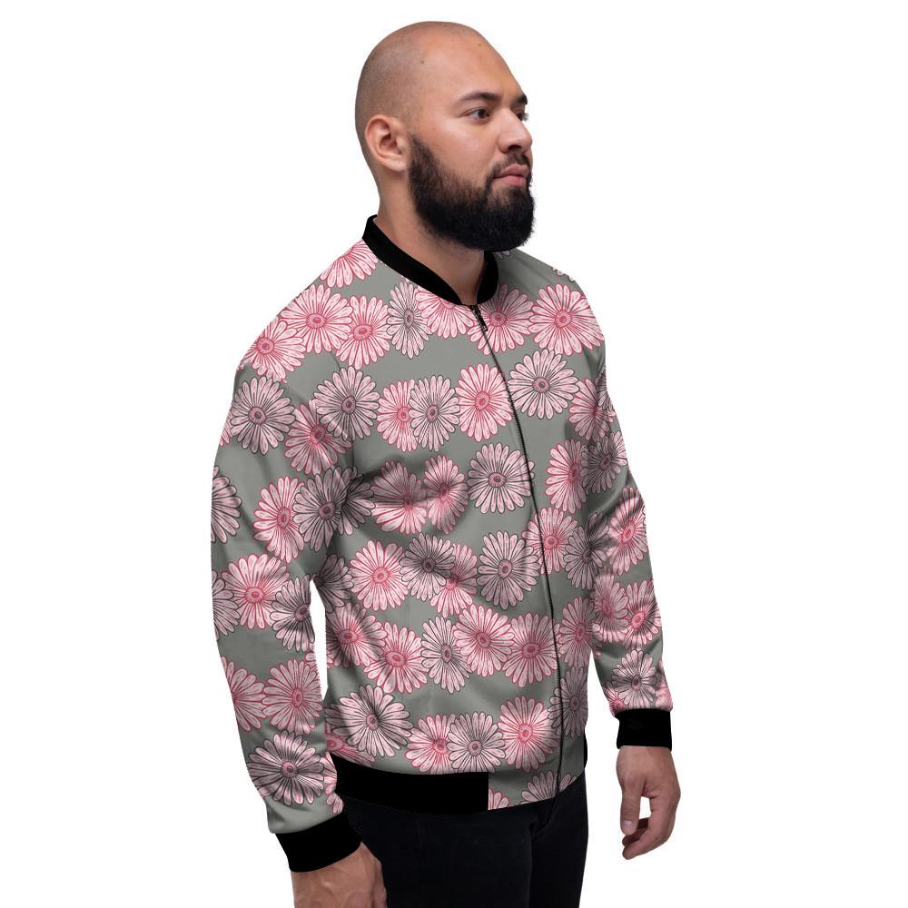 Sunflower Pink Print Pattern Men's Bomber Jacket-grizzshop