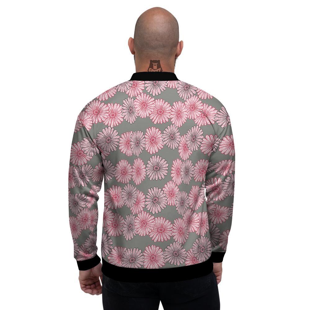 Sunflower Pink Print Pattern Men's Bomber Jacket-grizzshop