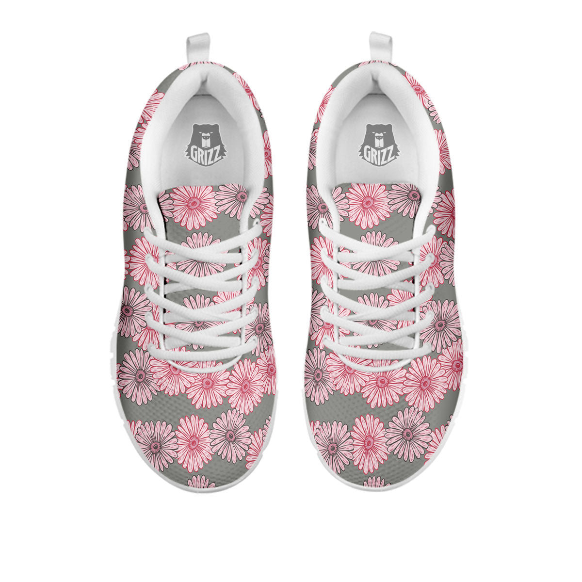 Sunflower Pink Print Pattern White Sneaker-grizzshop