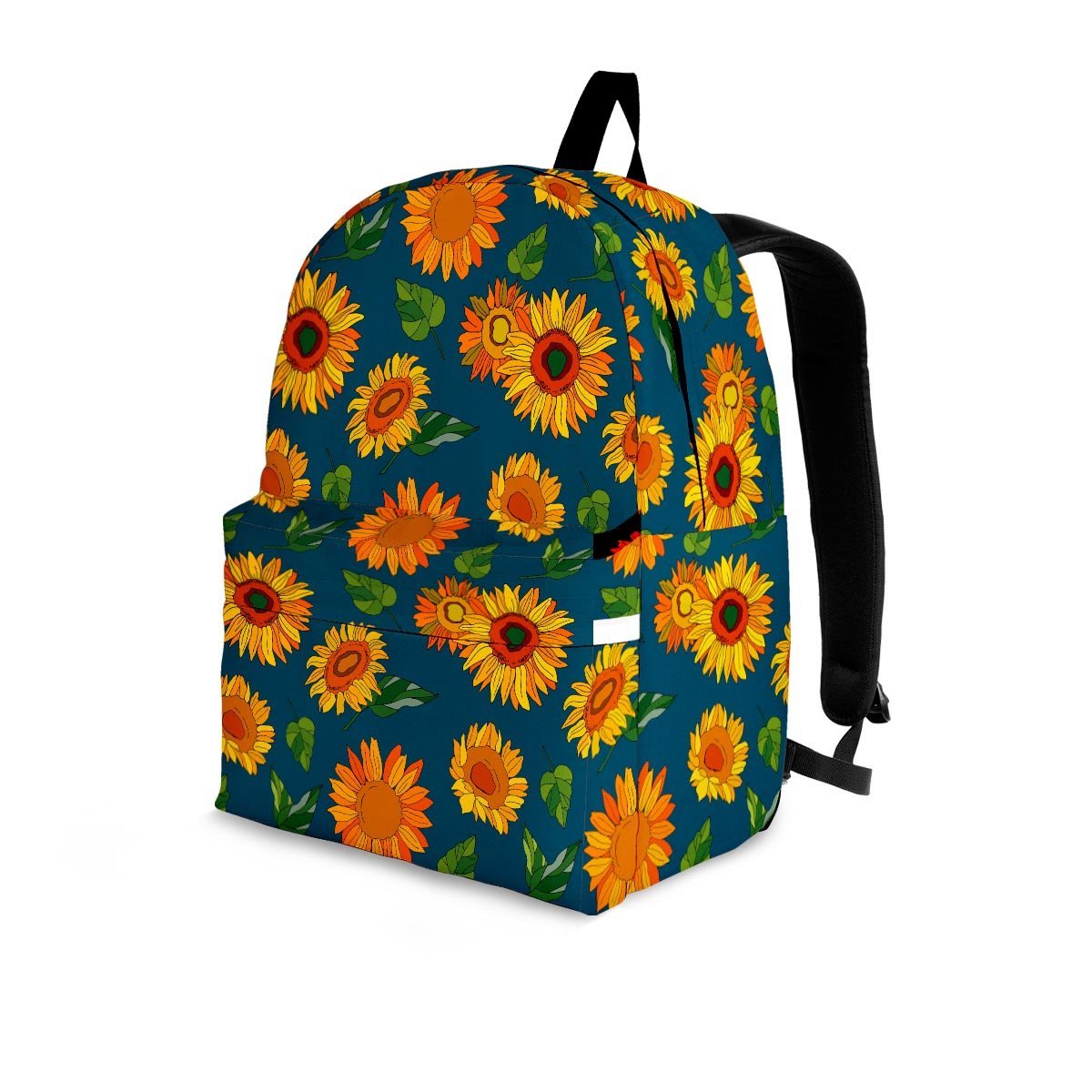 Sunflower Print Backpack-grizzshop