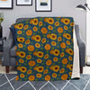 Sunflower Print Blanket-grizzshop