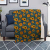 Sunflower Print Blanket-grizzshop