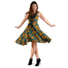 Sunflower Print Dress-grizzshop