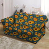 Sunflower Print Loveseat Cover-grizzshop