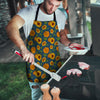 Sunflower Print Men's Apron-grizzshop