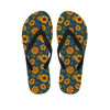 Sunflower Print Men's Flip Flops-grizzshop