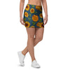 Sunflower Print Mini Skirt-grizzshop