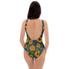 Sunflower Print One Piece Swimsuite-grizzshop