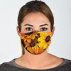 Sunflower Print Pattern Face Mask-grizzshop