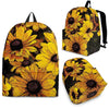 Sunflower Print Pattern Premium Backpack-grizzshop