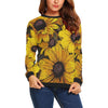 Sunflower Print Pattern Women Crewneck Sweatshirt-grizzshop