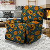 Sunflower Print Recliner Cover-grizzshop