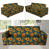 Sunflower Print Sofa Cover-grizzshop