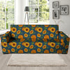 Sunflower Print Sofa Cover-grizzshop