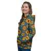 Sunflower Print Women's Hoodie-grizzshop