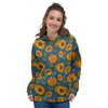 Sunflower Print Women's Hoodie-grizzshop