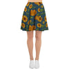 Sunflower Print Women's Skirt-grizzshop