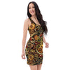 Sunflower Psychedelic Bodycon Dress-grizzshop