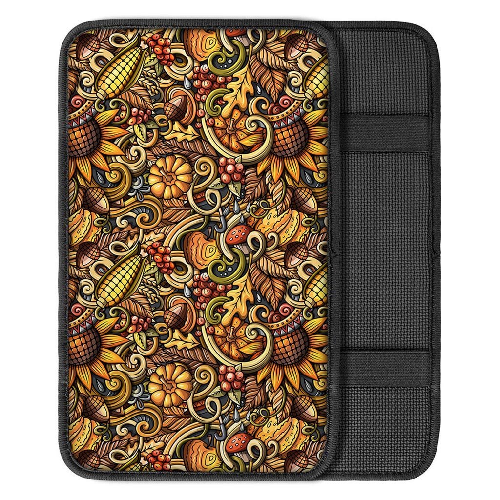 Sunflower Psychedelic Car Console Cover-grizzshop