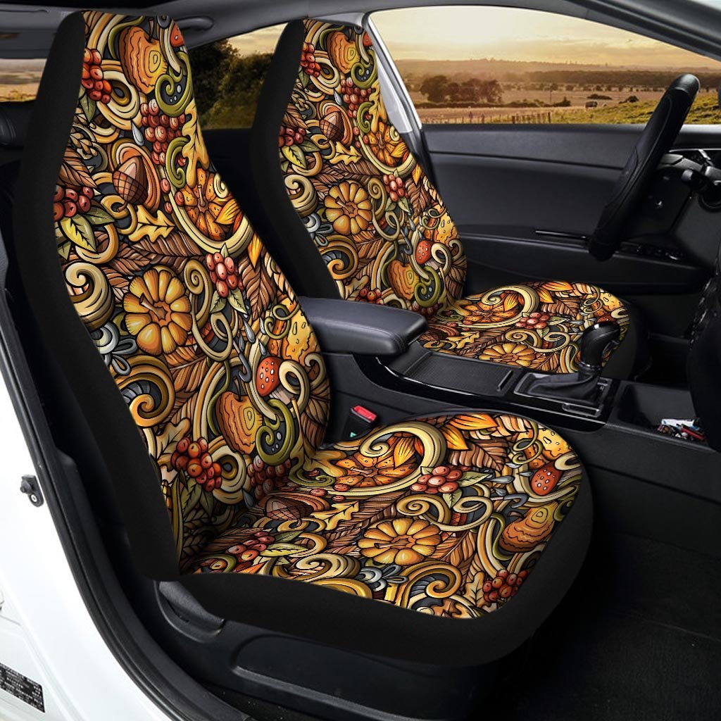 Sunflower Psychedelic Car Seat Covers-grizzshop