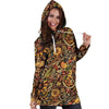 Sunflower Psychedelic Hoodie Dress-grizzshop