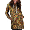 Sunflower Psychedelic Hoodie Dress-grizzshop