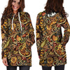 Sunflower Psychedelic Hoodie Dress-grizzshop