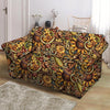 Sunflower Psychedelic Loveseat Cover-grizzshop