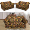 Sunflower Psychedelic Loveseat Cover-grizzshop