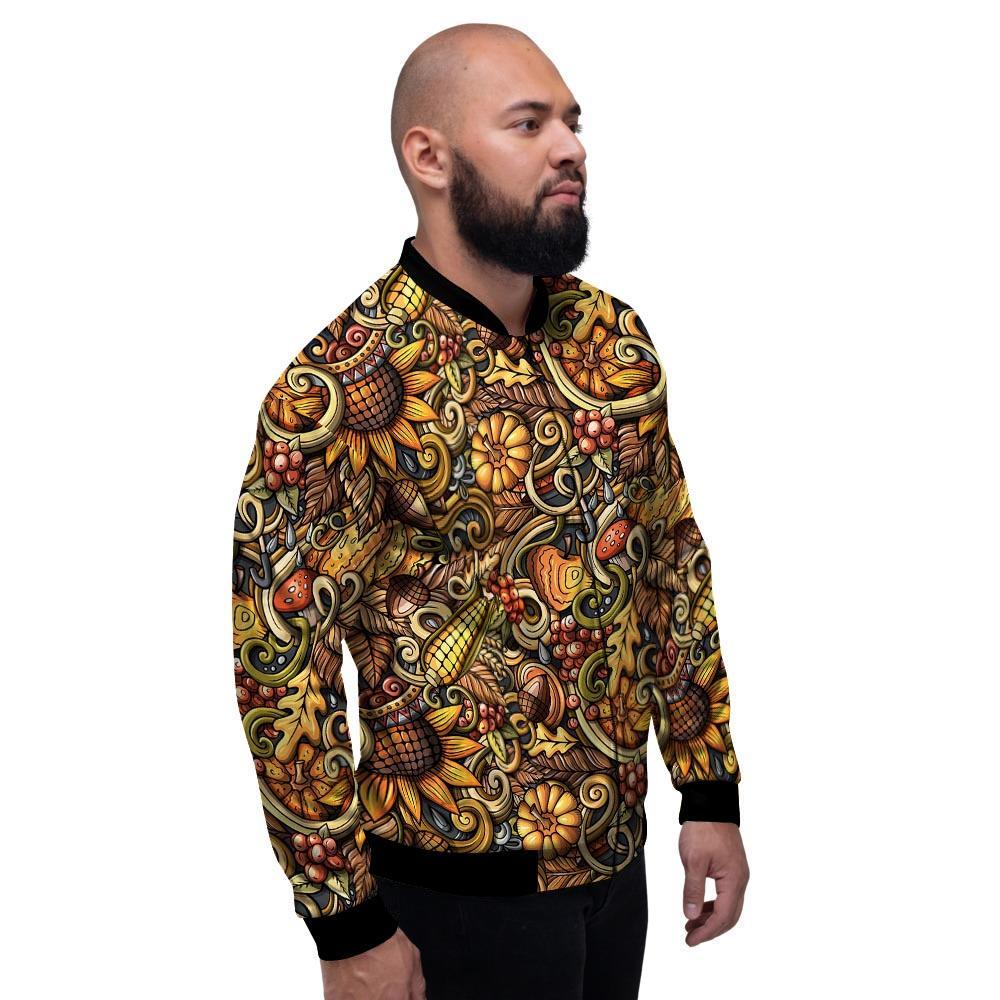 Sunflower Psychedelic Men's Bomber Jacket-grizzshop