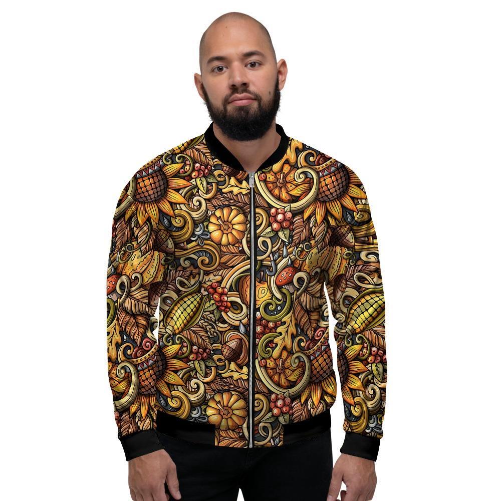 Sunflower Psychedelic Men's Bomber Jacket-grizzshop