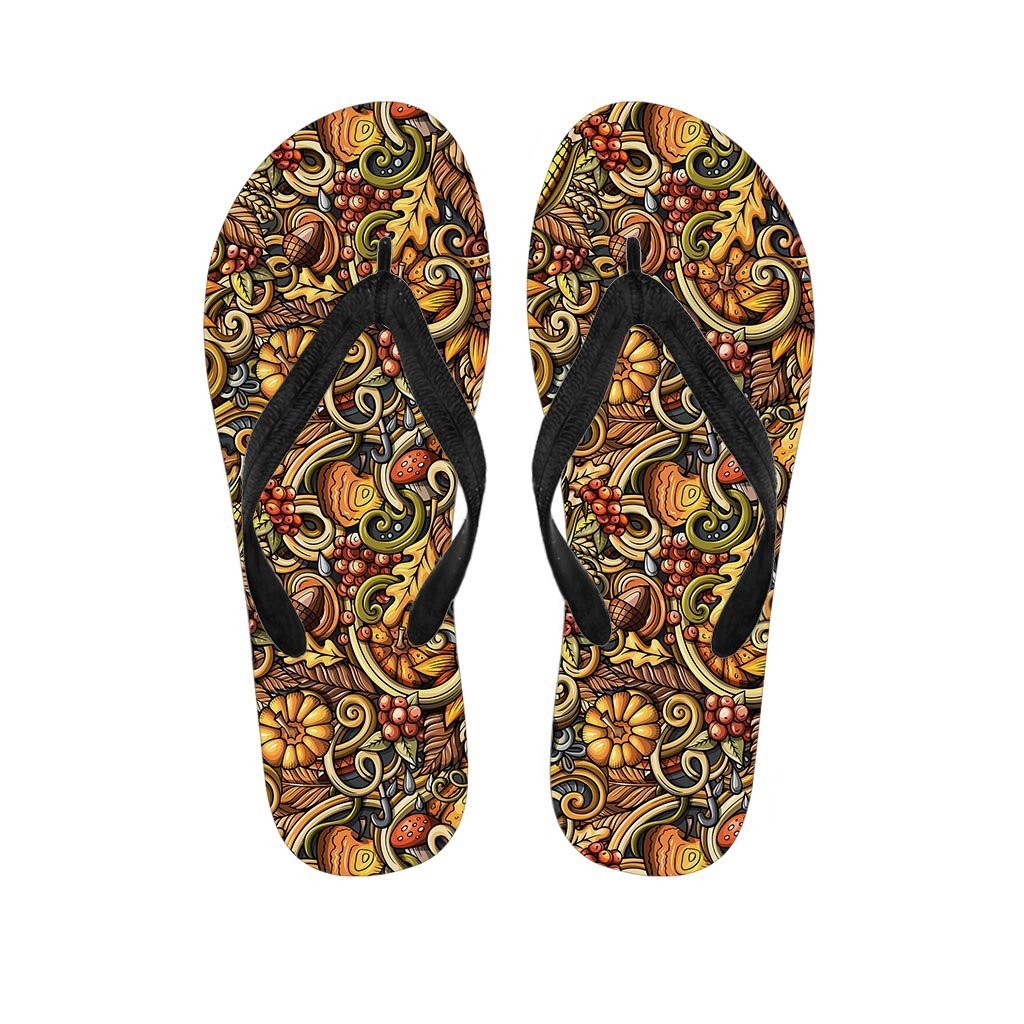 Sunflower Psychedelic Men's Flip Flops-grizzshop