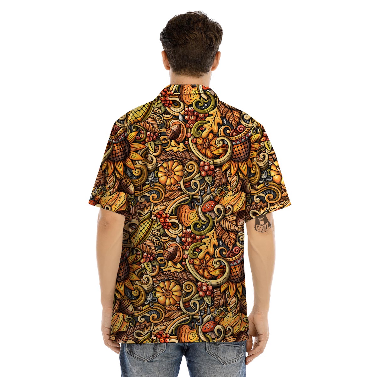 Sunflower Psychedelic Men’s Hawaiian Shirt-grizzshop