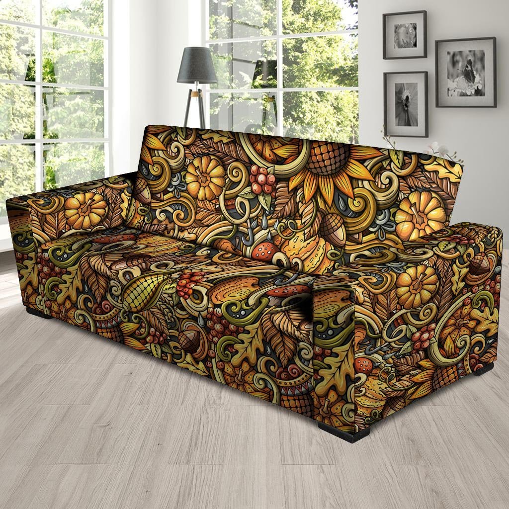 Sunflower Psychedelic Sofa Cover-grizzshop